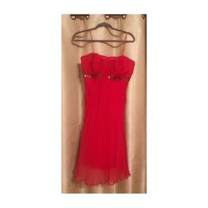 Badgley Mischka Red Dress